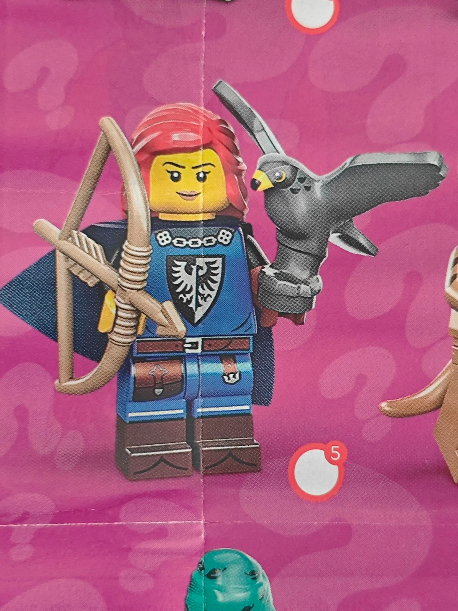 Minifigure Lego Serie 24 Falconer Black Falcons